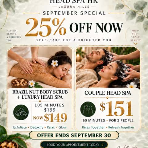 Head Spa HK Laguna Hills (Scalp massage), head spa in Laguna Hills, CA